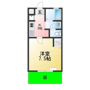 ロイヤルオーク【1階】の間取り