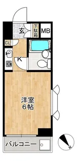 マートルコート中目黒【9階】の間取り