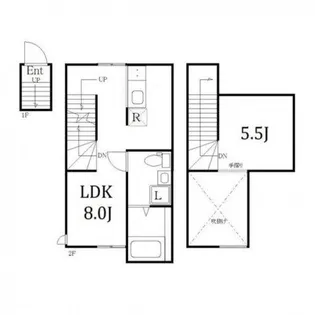 ParkSide Residence CHITOKARA【2階】の間取り