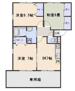 リュミエール M棟【1階】の間取り