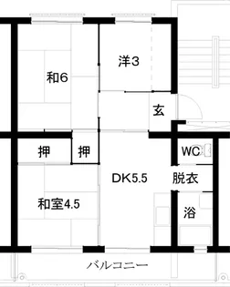 舞松原1200棟【3階】の間取り