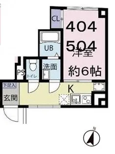 モンレーヴ赤羽【5階】の間取り