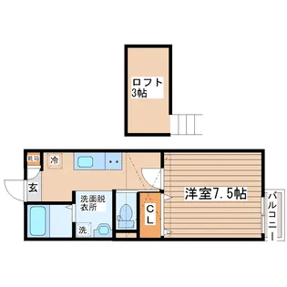 アヴァンス北山【1階】の間取り