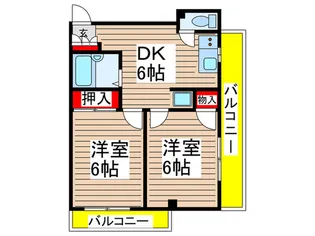 ハイツ桑岡【5階】の間取り