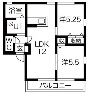 エリシアIII棟【1階】の間取り