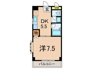 ゼフィール立会川【1階】の間取り