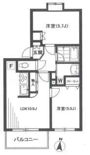 プレファシオ桜丘【1階】の間取り