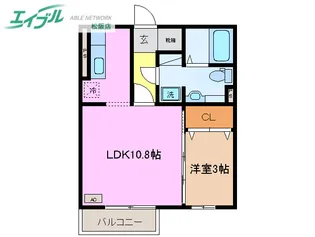 エムズコート サウス【2階】の間取り