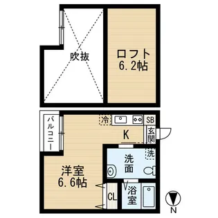 Stella Maris(ステラ・マリス)【1階】の間取り