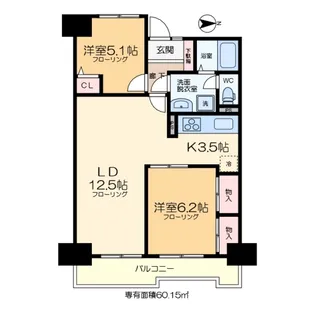 綾瀬プルミエ【6階】の間取り