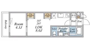 リブリ・南柏II【1階】の間取り