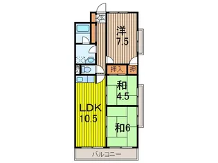 アネックスアイ【2階】の間取り