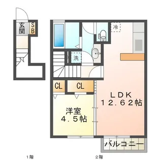 アルページュ【2階】の間取り
