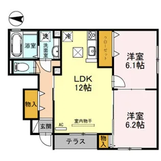 ラーク ヒルズ【1階】の間取り