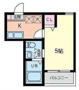 シャトーライフ横浜I【3階】の間取り