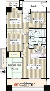 パークホームズ志木ステーションファースト【4階】の間取り