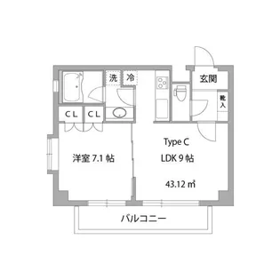ガーデン中野【2階】の間取り