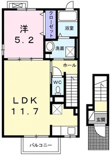 マロンガーデンA【2階】の間取り