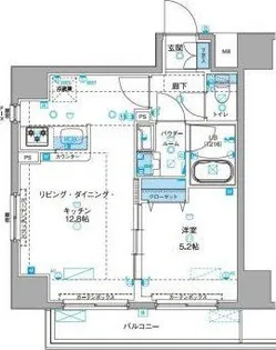 ジェノヴィア浅草IIIグリーンヴェール【4階】の間取り
