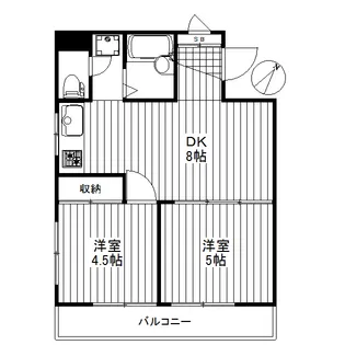 サンライズ世田谷【4階】の間取り