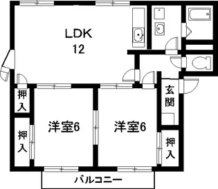 フレグランス 外神A棟【2階】の間取り