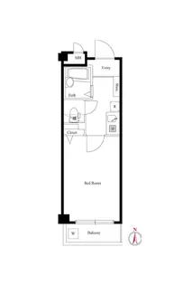 プレール新橋【4階】の間取り