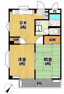 スズランハイツ【2階】の間取り