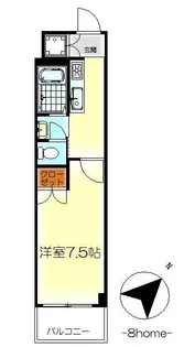 ライジングスクエア【4階】の間取り