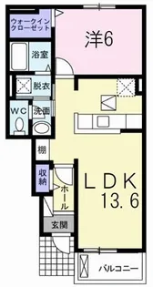ラボールI【1階】の間取り