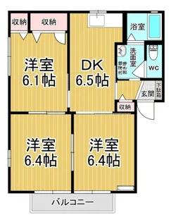 ラフォーレ・ハピネスA【1階】の間取り