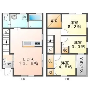 リーブルファイン小柳【2階】の間取り