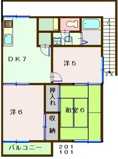 サンパティオ【1階】の間取り