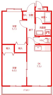 フォーラム21【4階】の間取り