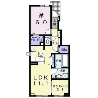 アニューブライト【1階】の間取り