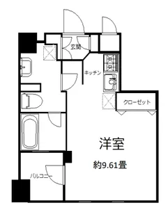 クレアスイート恵比寿【5階】の間取り