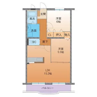 ハートフル LIFE【2階】の間取り