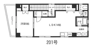 フォルム坂口通【2階】の間取り