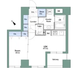 アムス八丁堀I【12階】の間取り