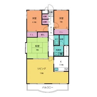 ドムス喜兵衛 宙の棟【3階】の間取り