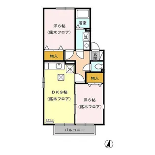 アドバンス21 B【2階】の間取り