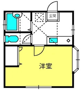 サニーフラットPART3【2階】の間取り
