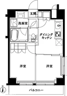 ルーブル中板橋伍番館【3階】の間取り