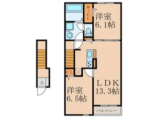 グランフルール【2階】の間取り