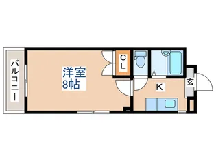 ヴィラージュ春日町【2階】の間取り