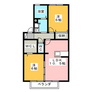 トレ・ピーニ【1階】の間取り