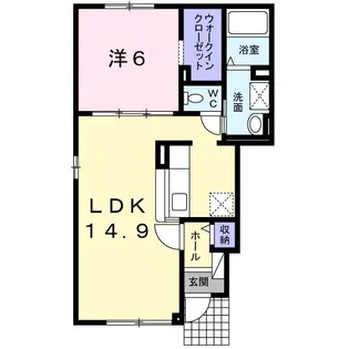 アトイ レラ【1階】の間取り