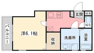 リブレメゾン香櫨園【1階】の間取り