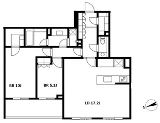 代々木パークハウスPRIME HILLS【2階】の間取り