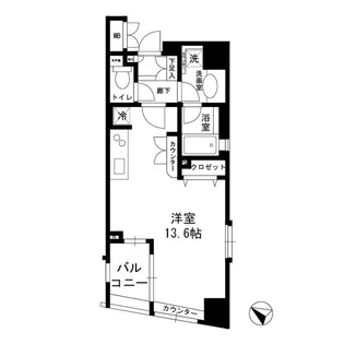 デュオスカーラ蒲田【3階】の間取り