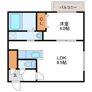 Boule・de・Neige ブールドネージュ【2階】の間取り